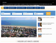 Tablet Screenshot of lastminutebibione.com